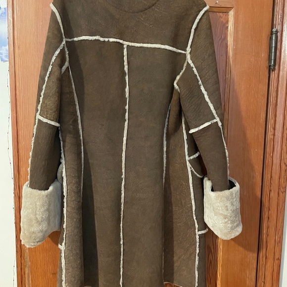 Authentic Diesel shearling coat shearling leather - Picture 2 of 7